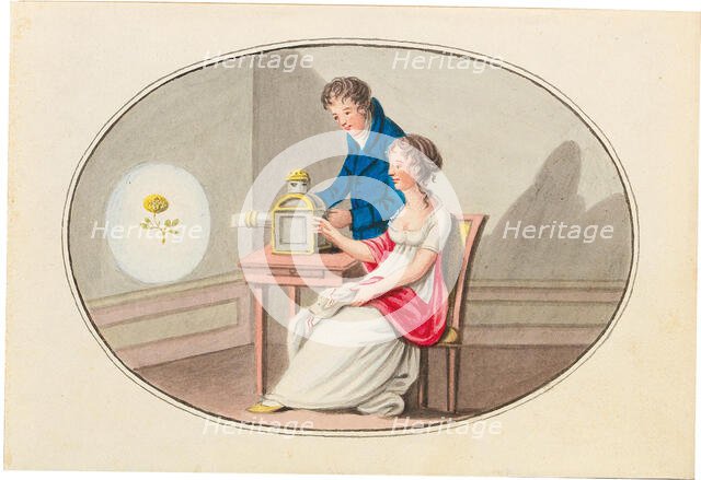 Camera obscura, c. 1830. Creator: Anonymous.