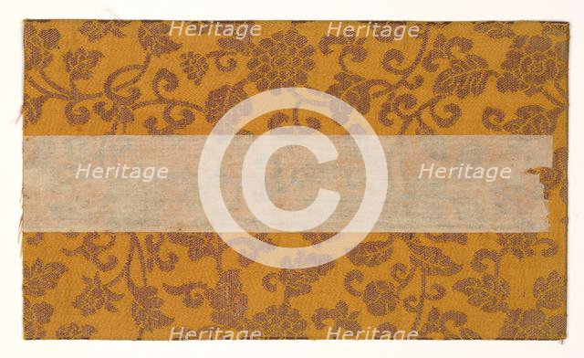 Textile Book Cover, 1800s. Creator: Unknown.