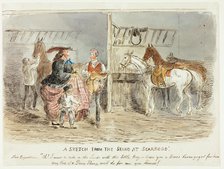 A Sketch from the Stand at Scarboro', 1850/60. Creator: John Leech.