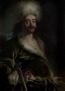Portrait of Emperor Peter I the Great (1672-1725), 1711-1712. Creator: Kupecky (Kupetzky), Jan (Johann) (1667-1740).