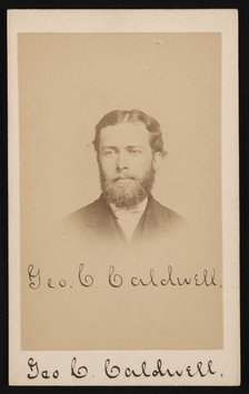 Portrait of George Chapman Caldwell (1834-1907), Circa 1870s. Creator: Purdy & Frear.