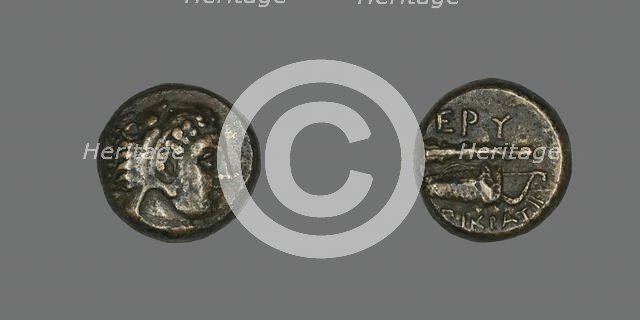 Coin Depicting the Hero Herakles, 4th century BCE and later. Creator: Unknown.