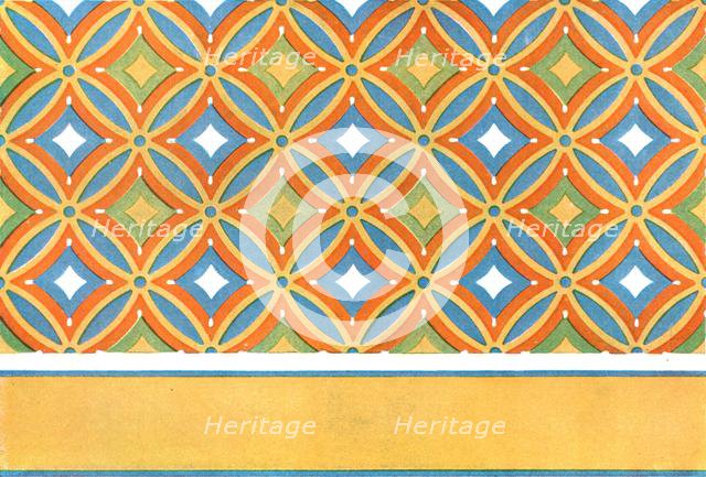 Painted ceiling in the tomb of Amenemhet at Thebes, Egypt, (1928). Creator: Unknown.