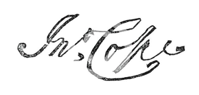 Autograph of Sir John Cope, 1845. Creator: Unknown.