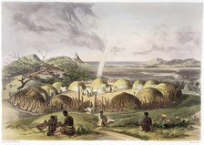 'Zulu Kraal near Umlazi, Natal', 1849. Artist: George French Angas