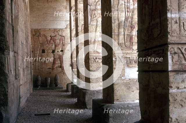 Temple of Sethos I, Abydos, Egypt, 19th Dynasty, 1304 BC. Artist: Unknown
