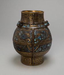 Jar in the Form of Ancient Bronze Vessel, Qing dynasty, Qianlong reign (1736-1795). Creator: Unknown.