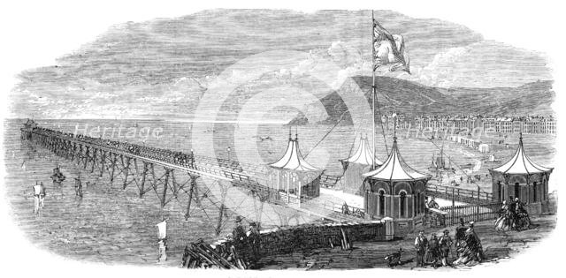 The new pier at Aberystwith, 1865. Creator: Unknown.