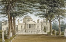 Front view of Chiswick House, Chiswick, Hounslow, London, 1822. Artist: John Chessell Buckler