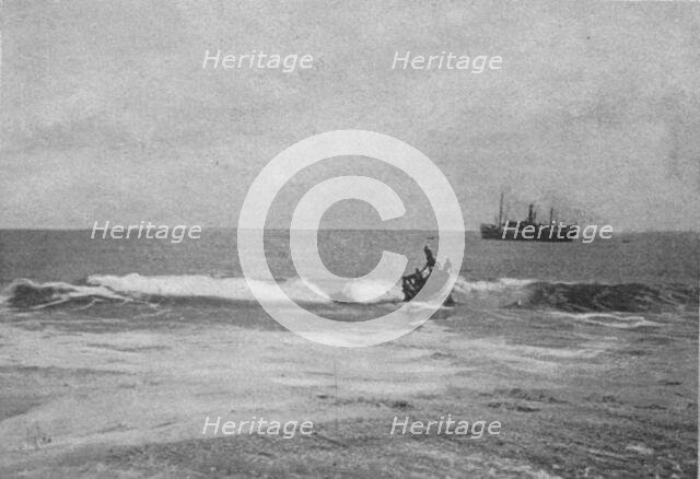 ''Le passage de la barre a Grand Lahoa; L'Ouest Africain', 1914. Creator: Unknown.