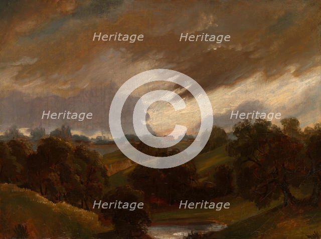 Hampstead, Stormy Sky, 1814. Creator: Unknown.
