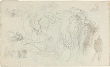 Sheet of Studies [recto and verso]. Creator: John Flaxman.