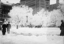 Union Sq. after storm, between c1910 and c1915. Creator: Bain News Service.