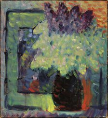Large still life (Lilac bouquet in vase), 1936. Creator: Javlensky, Alexei, von (1864-1941).