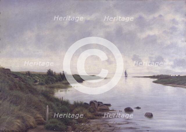 The outlet of the river, 1899. Creator: Georg Vilhelm Arnold Groth.