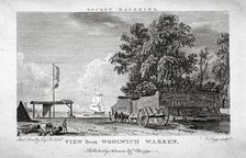 View from Woolwich Warren, Kent, 1794. Artist: Thomas Tagg