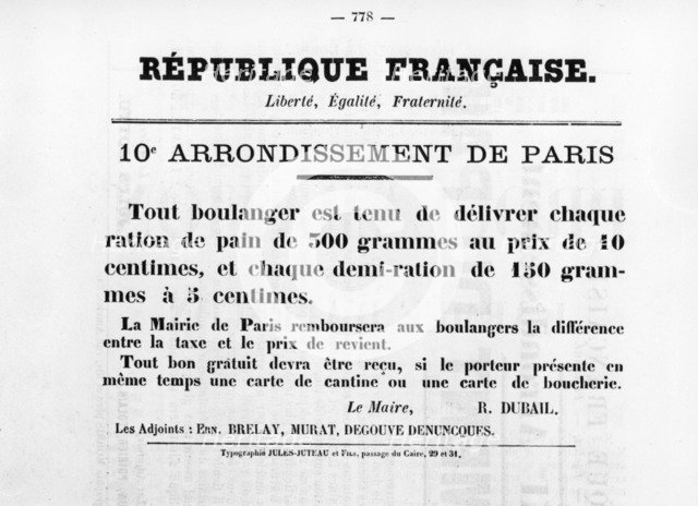 10th Arrondissement de Paris, from French Political posters of the Paris Commune,  May 1871. Artist: Unknown