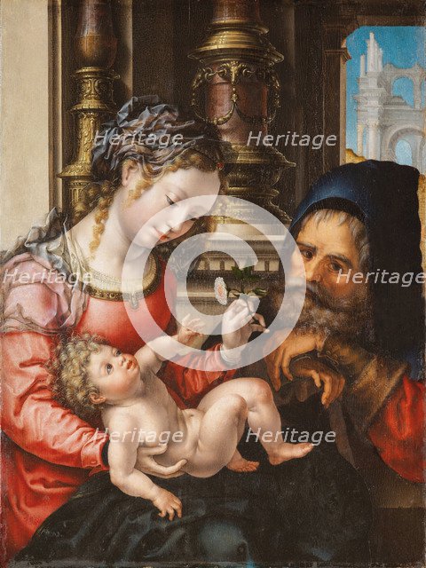 The Holy Family, c. 1527-1530. Artist: Gossaert, Jan (ca. 1478-1532)