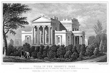 Villa in Regent's Park, London, 1827.Artist: W Wallis