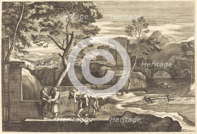 The Samaritan Takes the Man to an Inn. Creator: Sébastien Bourdon.