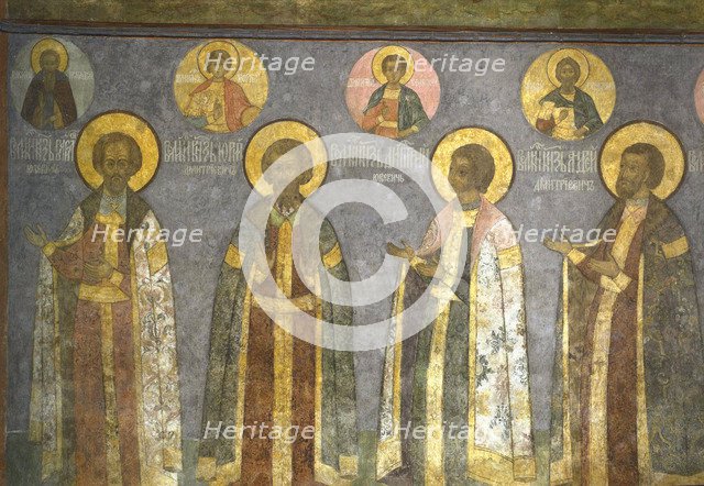 Grand Princes Vasiliy Yuryevich Kosoy, Yury of Zvenigorod, Dmitry Yurievich Krasny and Andrey Dmitri