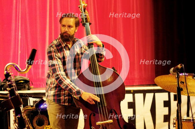 Matt Ridley, Darius Brubeck Quartet, Battle Jazz Festival, Battle, East Sussex, July 2023. Creator: Brian O'Connor.