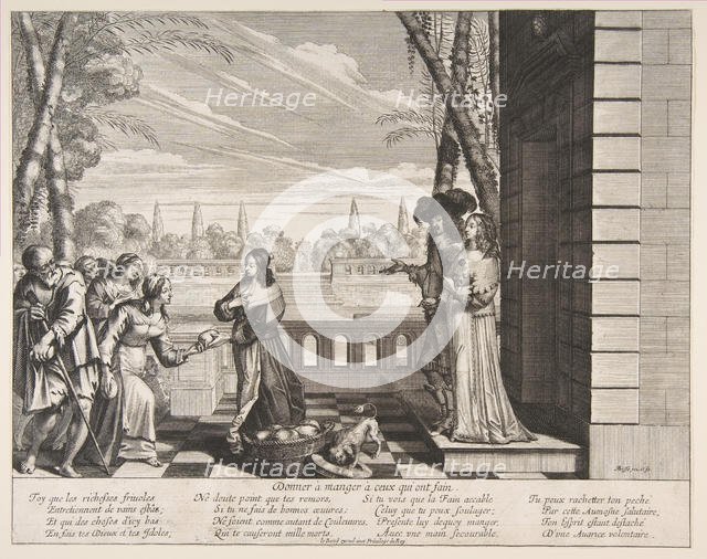 Feeding the Hungry, 1635. Creator: Abraham Bosse.