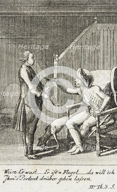 Plate 8 for J.G. Muller's 'Siegfried von Lindenberg', 1783. Creator: Daniel Nikolaus Chodowiecki.