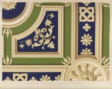 Portion of a painted ceiling by Bernard Luini...in the church of the Monastero..., 1850. Creator: Ludwig Gruner.