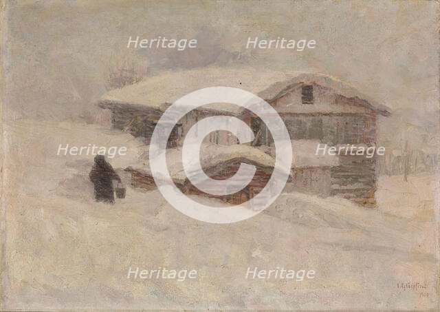 Drifting Snow
, 1910. Creator: Jacob Gloersen.