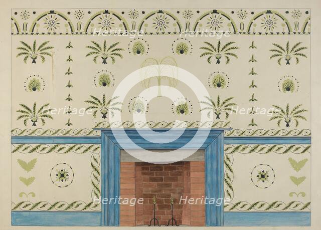 Wall Stencil, c. 1936. Creator: Ray Holden.