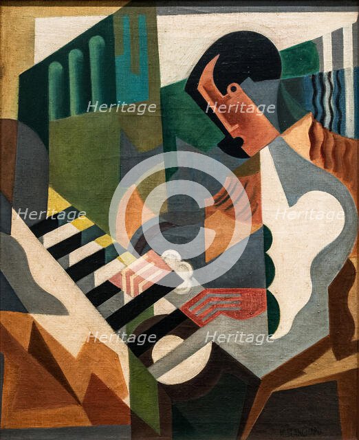 Pianist, 1919. Creator: Blanchard, María (1881-1932).