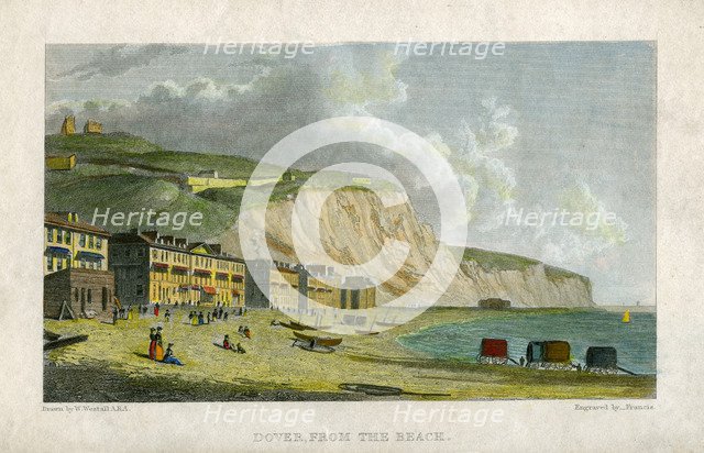 'Dover, from the Beach', 19th century.Artist: Francis