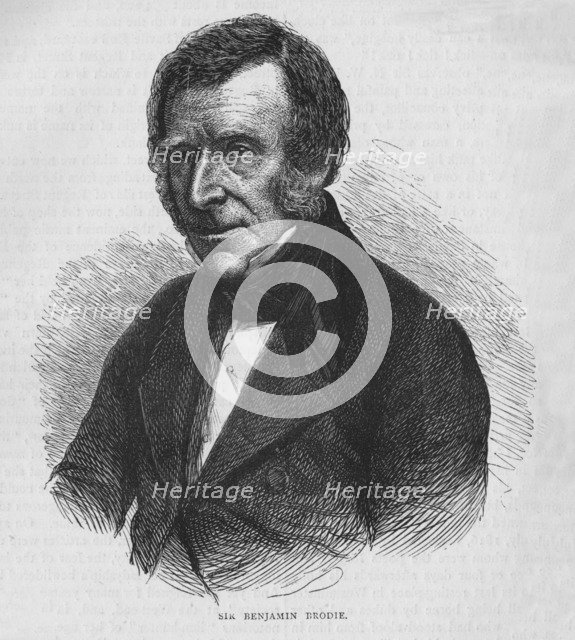 Sir Benjamin Brodie, English doctor, c1860 (1878). Artist: Unknown.