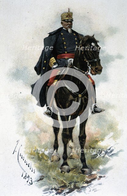 'General on horseback', 1893. Creator: Cusachs i Cusachs, José. (1851-1908).