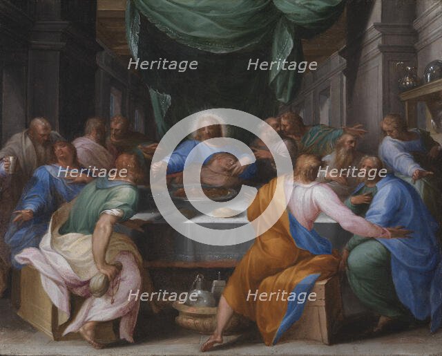 The Last Supper, 1547-1592. Creator: Girolamo Muziano.