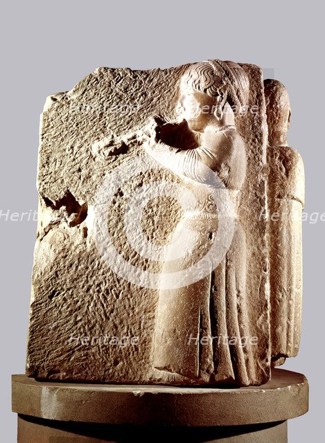 Flute player, corner relief from Osuna (Sevilla).