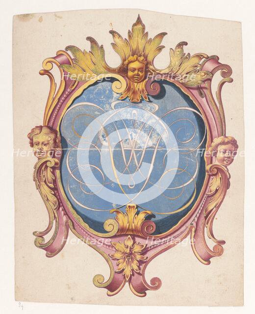 Coat of arms with monogram, 1787-1808. Creator: Jan Brandes.