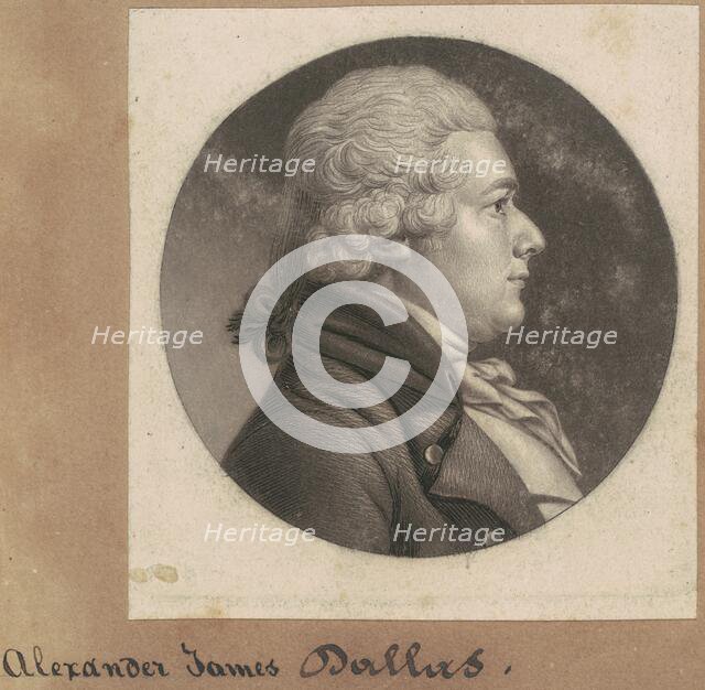 Alexander James Dallas, 1801-1803. Creator: Charles Balthazar Julien Févret de Saint-Mémin.