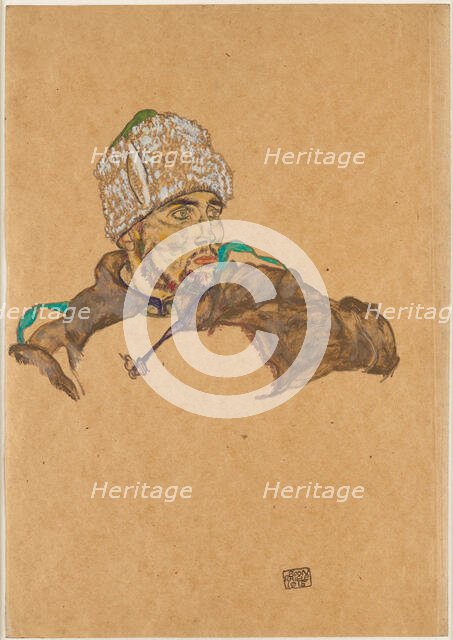 Russian prisoner of war, 1915. Creator: Schiele, Egon (1890-1918).