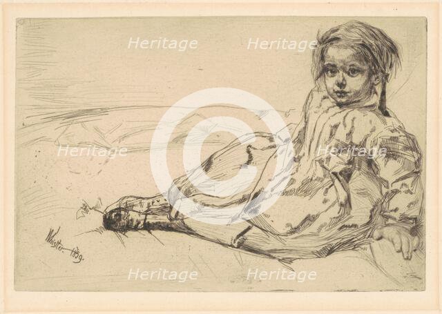 Bibi Valentin, 1859. Creator: James Abbott McNeill Whistler.