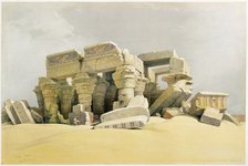 'Ruins of the Temple of Kom Ombo', Egypt, c1845. Artist: David Roberts