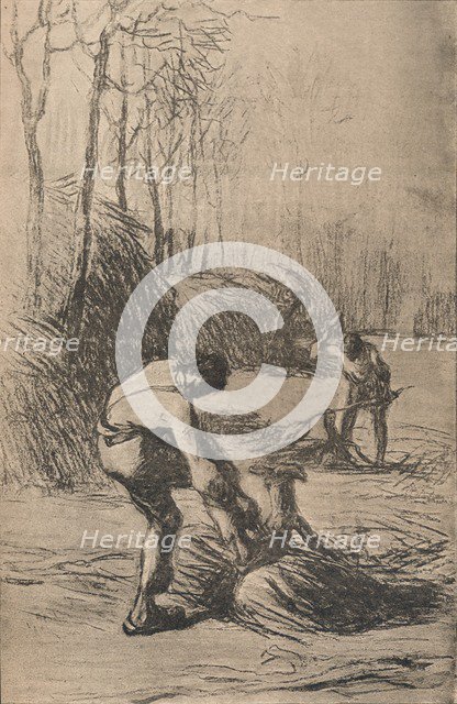 'The Woodcutters', c1853. Artist: Jean Francois Millet.