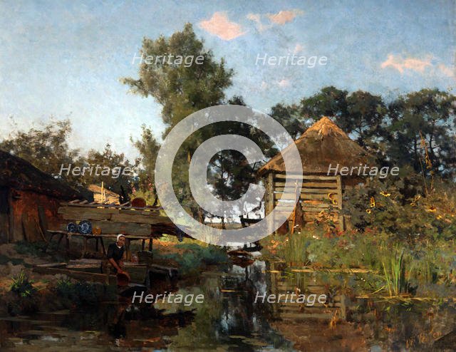 A washerwoman, 1880-1885. Creator: Tholen, Willem Bastiaan (1860-1931).