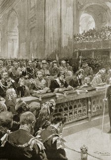 Thanksgiving service for the recovery of the Prince of Wales, 27 February 1872 (1901). Artist: G Amato
