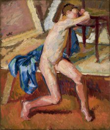 Male Nude, between 1894-1898. Creator: Wojciech Weiss.