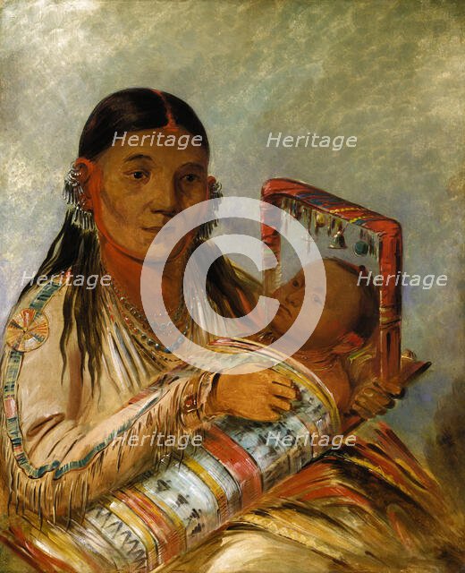 Chée-ah-ká-tchée, Wife of Nót-to-way, 1835-1836. Creator: George Catlin.
