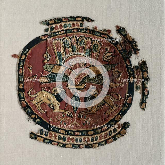 Lions from a Tunic, c. 800's. Creator: Unknown.