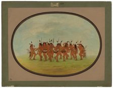 Amusing Dance - Sioux, 1861/1869. Creator: George Catlin.