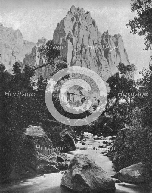 Eagle Crag, Shoshone Falls, Idaho, USA, c1900.  Creator: Unknown.
